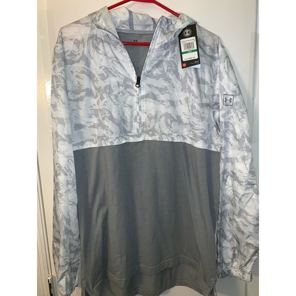 MEN'S Under Armour HeatGear Fitted ATHLETIC PULL OVER Size LARGE MSRP $60